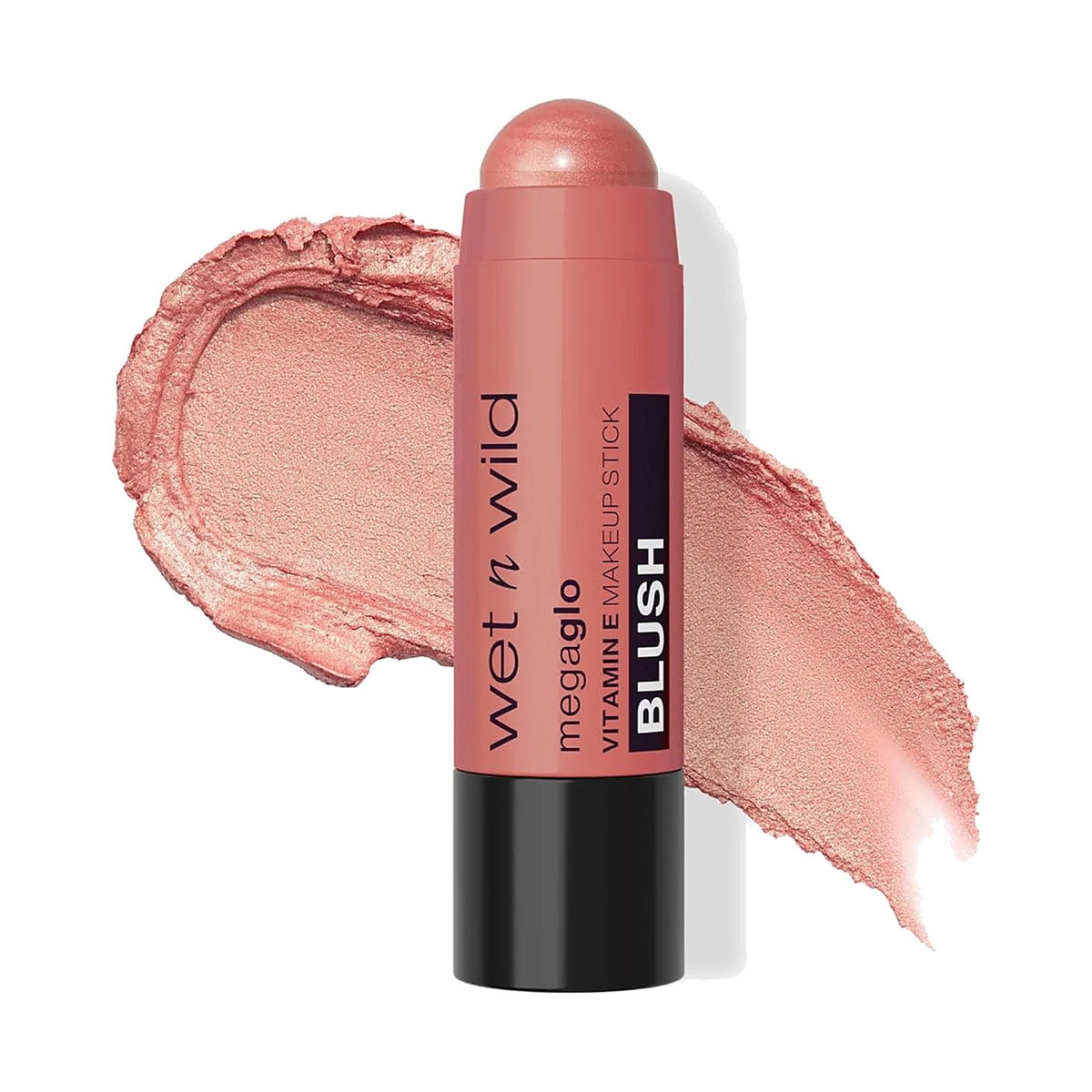 Stick multi-usage wet n wild MegaGlo 6 g, teinte Peach, sur fond blanc